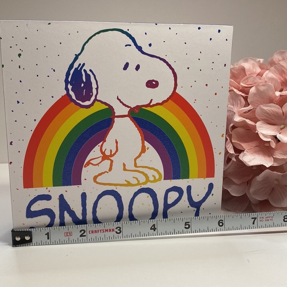 Snoopy rainbow plaque NWT! - Picture 2 of 8